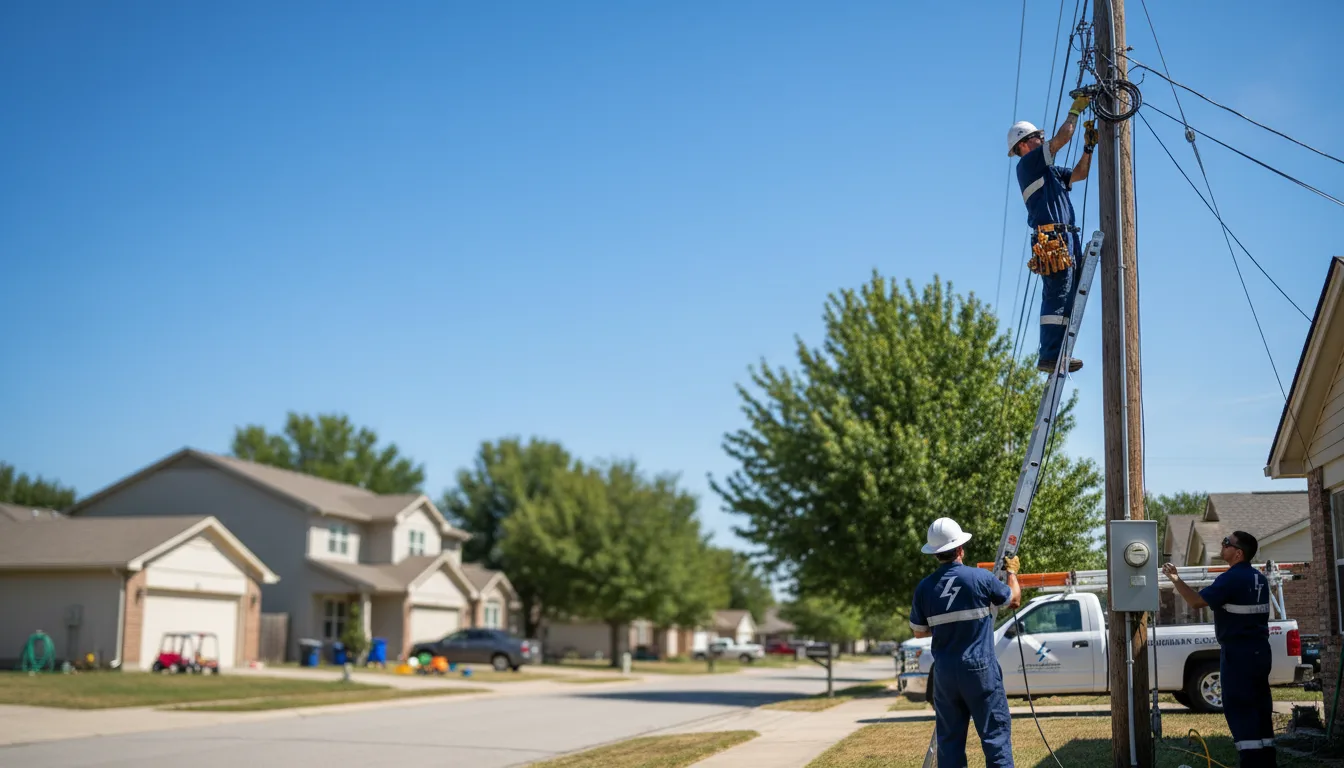 Residential electrician providing installation services in Old Washington, OH
